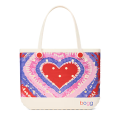 Original Bogg Bag - Dye-licious Heart Buoy Red