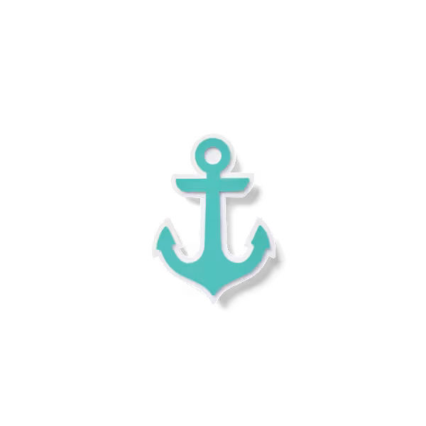 Bogg Bit - Turquoise Anchor